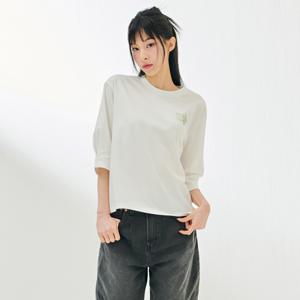 [체이스컬트][본사]여성 그래픽 7부 티셔츠-DARG5168B01