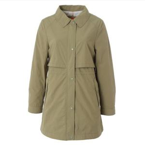 [크로커다일 레이디]셔츠카라형 중기장 솔리드 코트 CLDSCT203