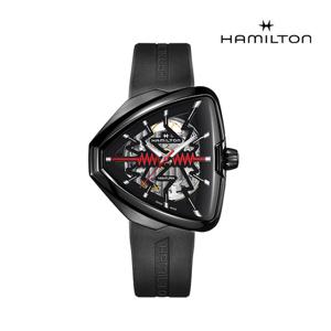 [해밀턴]H24535331 벤츄라 엘비스80 스켈레톤 42.5mm x 44.6mm 블랙 러버 남성시계
