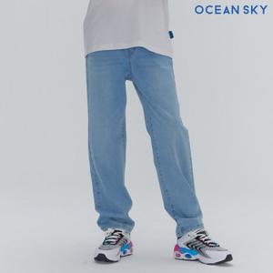 [오션스카이] [썸머팬츠]남아 쿨 슬림 스트레이트 데님 팬츠-DBJB2311C0D
