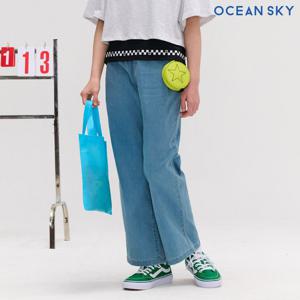[오션스카이] [썸머팬츠]여아 주름 와이드 데님 팬츠-DBJG2361C0D