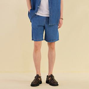 [체이스컬트][본사]남성 풀밴딩 5부 데님 팬츠-DCRK2643E0N