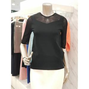 미니멈 세이브존01 미니멈 시스루 소매 라운드니트 MWBAKU3390