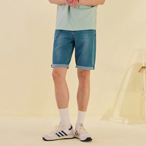 [체이스컬트][본사]남성 L톤 인밴딩 5부 데님 팬츠-DCRK2612E0D