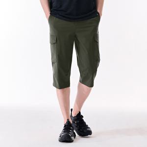 [체이스컬트][본사]남성 스트레치 카고 7부 밴딩 팬츠-DBRK2721D