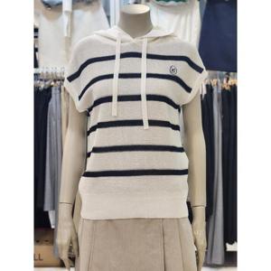 SOUP 세이브존07 스트라이프 후드 민소매니트 VA5SK78