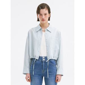 [올리브데올리브]린넨 코튼 스트링 블라우스 (OW4MB538)