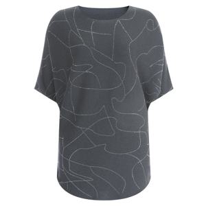 샵앤) 큐빅패턴 여름 여성 7부 니트티 GG-WKN-11921-그레이