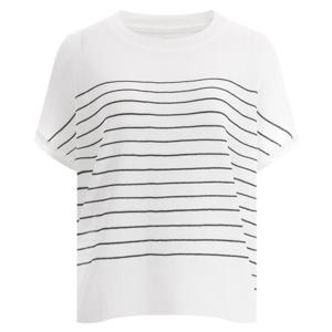 샵앤) 리치 스트라이프 가오리 반팔 니트BOM-WKN-12030-아이보리