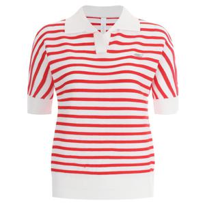 샵앤) No.429 단가라 여성 카라 골프 반팔 티 LB-WSH-429-레드