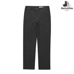 [블랙앤화이트] 여성 멜란지 잔체크 10부 팬츠 5094LZWN_BLACK