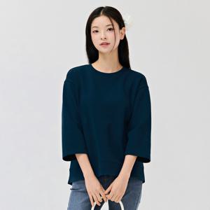 [체이스컬트][본사]여성 자수 포인트 7부 티셔츠-DERG5161B0G