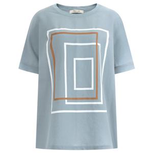 샵앤) 여성 국산 루즈핏 린넨 사각형 반팔티 LEI-WSH-1461-소라