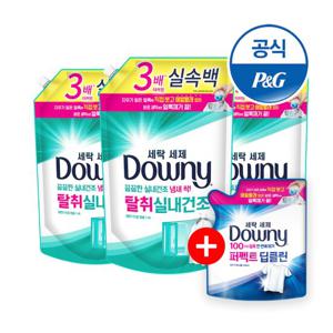 다우니 세탁세제 액체형 탈취실내건조 리필 1.4Lx3 +200ml