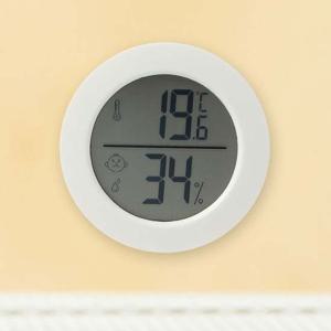 라운드 미니 디지털 온습도계 LCD 정밀온습도계