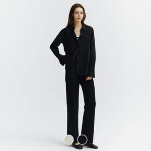 [지오다노/본사] 414906 여 슬림 스트레이트 풀밴딩 팬츠