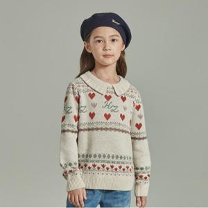 [헤지스 키즈]홀리데이 스웨터 (HSW11KR51M_BG)