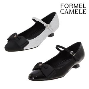 [포멜카멜레(슈즈)]포멜 클래식 보우 앵클릿 펌프스 2종택1 FKF1F1SP013 (3cm)