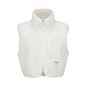 [파리게이츠] (521D3JV101)여성 포켓 배색 덤블 집업 베스트