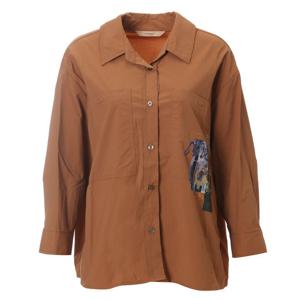 [요하넥스]사이드프린트셔츠형블라우스 Z4C9B105