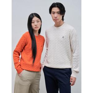 [빈폴멘] [Essential] 울 캐시미어 혼방 케이블 니트  아이보리 (BC4951E050)