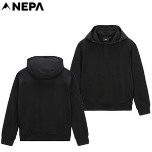 [네파][후드 긴팔티셔츠](7K56060)_남성 우븐 에센셜 하이브리드 후드 풀오버 티셔츠(7K51660세트착장)