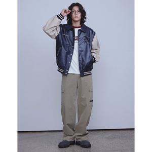 [클라이드]남성 2컬러 밴딩 카고 스트레이트 바지 (FODPT421M)