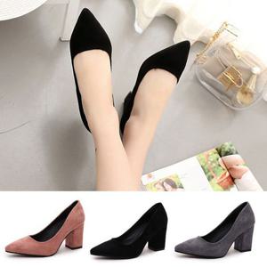 검정구두 통급 여자구두 여성 가을 구두 스웨이드