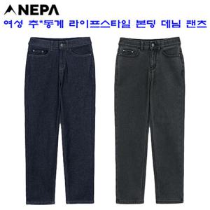 [네파][바지 청바지](7K81669) 여성 가을겨울 라이프스타일 본딩 데님 팬츠