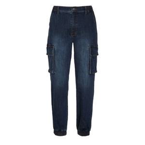 [뱅뱅]남녀공용 기모 테이퍼드 카고 조거 스판 청바지 (NQK684)