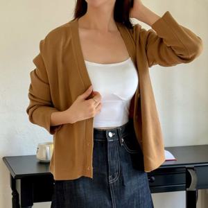 샵앤) 여성 Y 베이직 리본 니트 가디건 21DS-WCD-3778-핑크