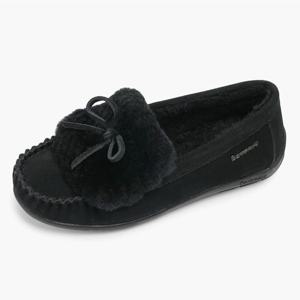 SYLVIA 여성 소가죽 양털 모카신 K2434001QD-W