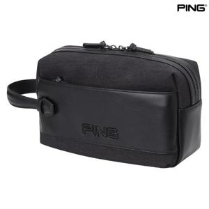 [핑골프](양말증정2개) 남성 소재 믹스 파우치백 (111D3BG001_BK)