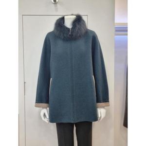 벨리시앙 세이브존04 탈부탁 폭스퍼 차이나 카라 울 하프코트 HC3402