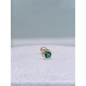미니골드 14K 탄생석 라운드 피어싱-5월 에메랄드 ENOM4209-5