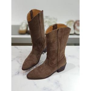 한슈 세이브존03 여성코니 스웨이드 웨스턴 롱부츠힐 4.5cm AGHS811980krA