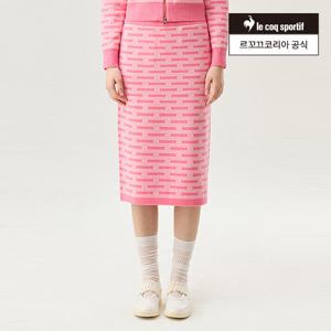 [르꼬끄공식] 여성 스웨터 자가드 슬림핏 스커트 (QQ122OST12)