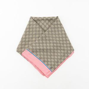 구찌 꿀벌 Bee 정사각 실크 스카프 499130 3G001 5869 PINK