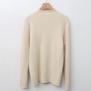 샵앤) 여성 반목 골지 안감 기모 니트 JR-WKN-4054-연베이지