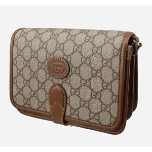 구찌 인터로킹 G 미니 숄더 백 브라운 671620 92TCG 8563