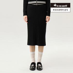 [르꼬끄공식] 여성 스웨터 케이블 슬림핏 스커트 (QQ122OST16)