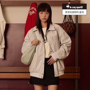 [르꼬끄공식] 유니 비건 레더 루즈핏 자켓 (QQ123LJK12)