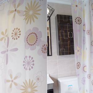 샤워커텐 커튼 플라워 욕실 커튼 화장실 샤워커텐