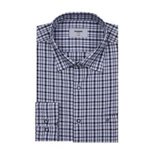 [레노마(셔츠)]써커 스판 체크 긴소매 일반핏 ROSSG0-036-BU