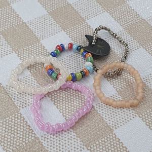 비즈키링 팔찌만들기 우레탄줄 투명 0.4mm