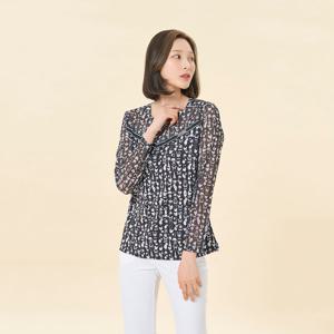 [크로커다일레이디] 매쉬 배색 프린트 스포티 티셔츠_CLDMTS225