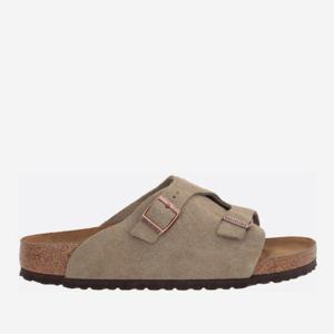 버켄스탁 라운드 토 내로우  핏 스웨이드 플랫 샌들 050463 TAU