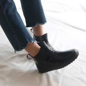 여성 고무 부츠 앵클 숏레인 낚시 방수 신발 슈즈