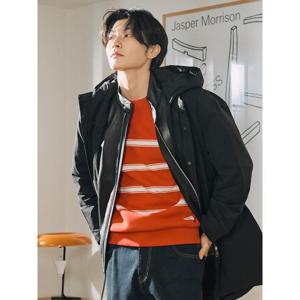 [신상40%OFF][빈폴멘] 스트라이프 스웨트 셔츠 레드 (BC5141C316)