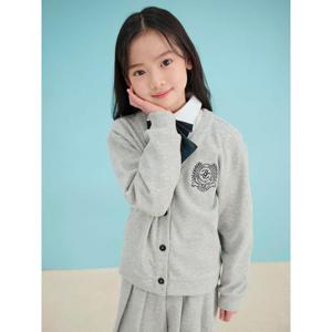 [빈폴키즈] 여아 니트라이크 카디건 상하세트 그레이 (BI5141G093)